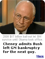 In a 2009 Fox News interview, Former VP Cheney admitted the Republican administration pushed the 2008 auto bailout to give President Bush time to leave office.
